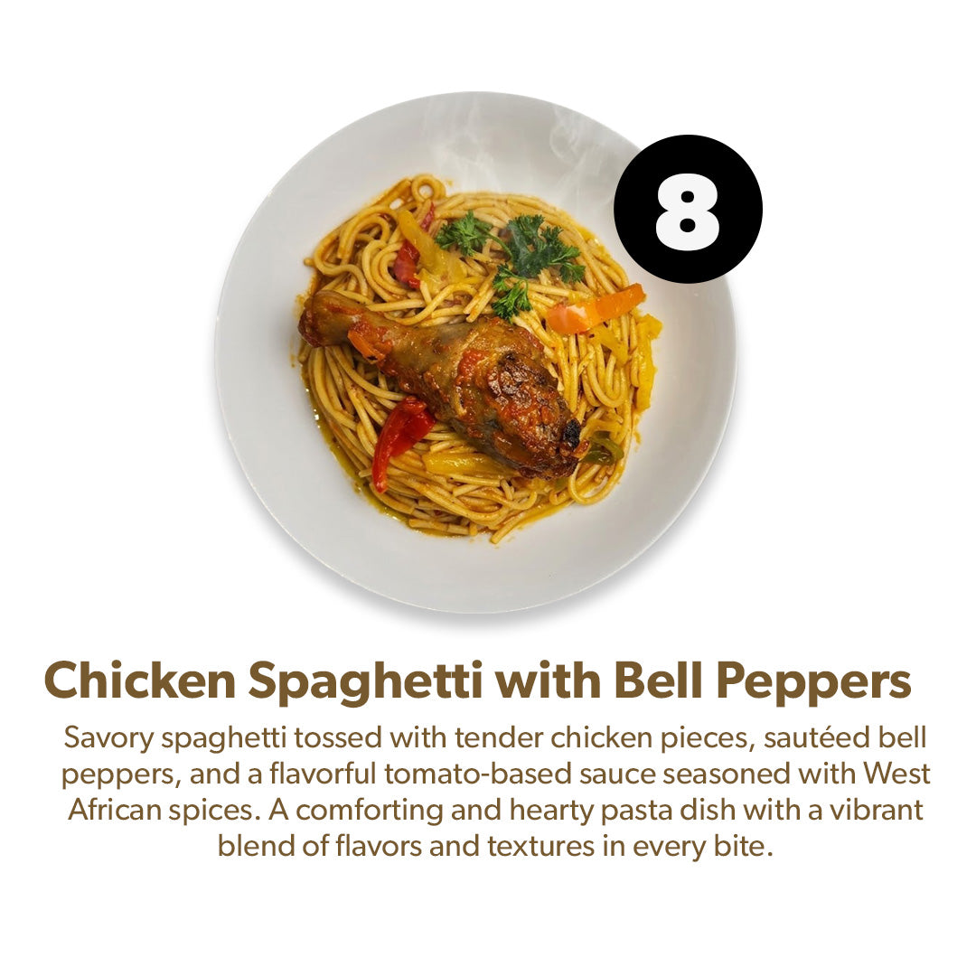 Chicken Spaghetti with Bell Peppers