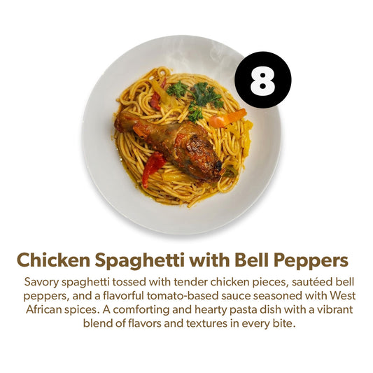 Chicken Spaghetti with Bell Peppers